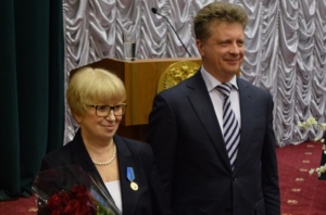 Министр транспорта России наградил первого заместителя начальника Морского учебно-тренажерного центра ГУМРФ имени адмирала С.О. Макарова медалью Августина Бетанкура